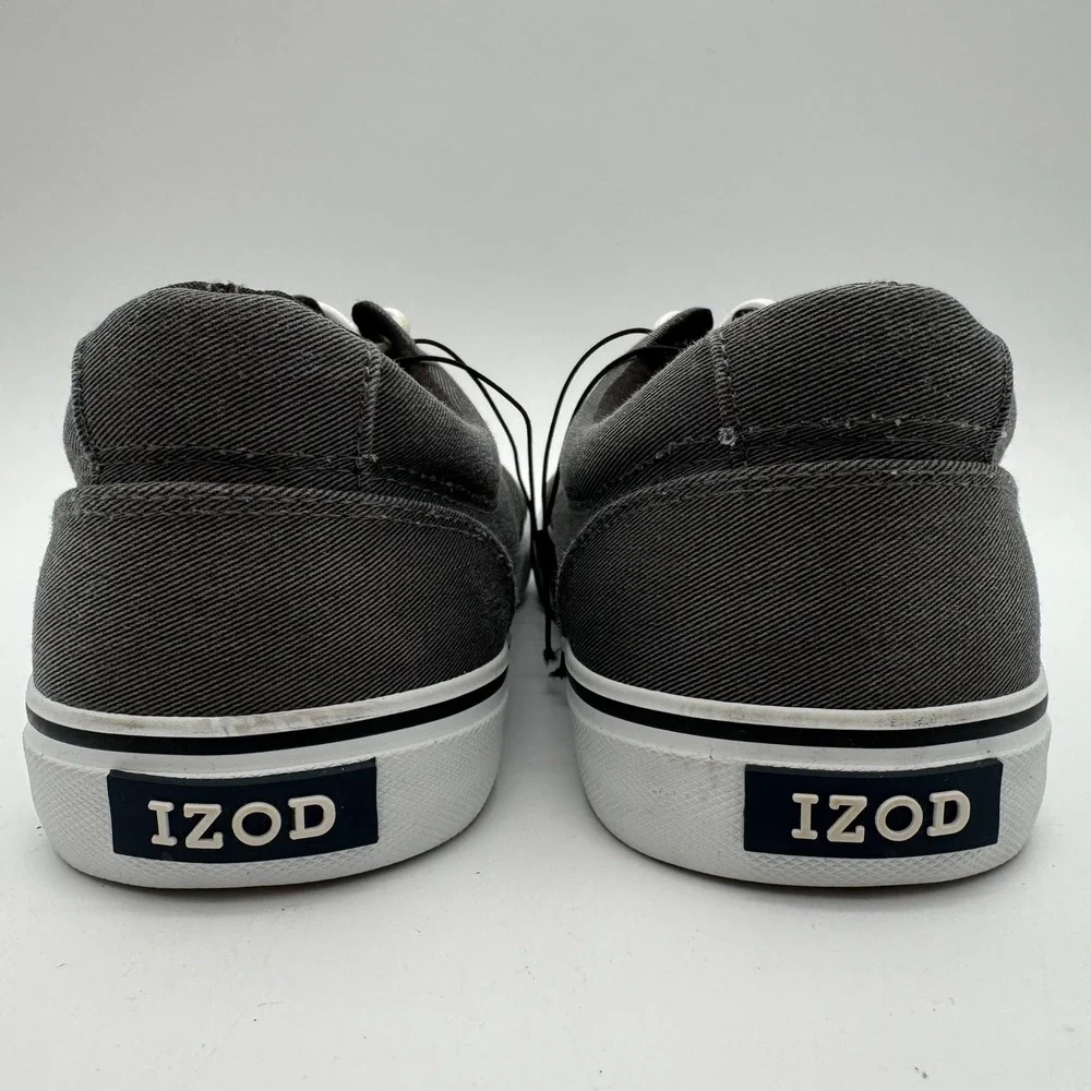 Izod Gray Canvas Lace Up Casual‎ Sneakers Men's Size 10